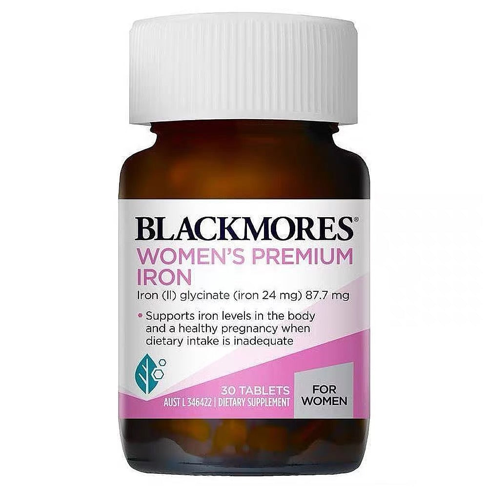 澳洲Blackmores 生物活性补铁片 / 女性补铁片  30粒